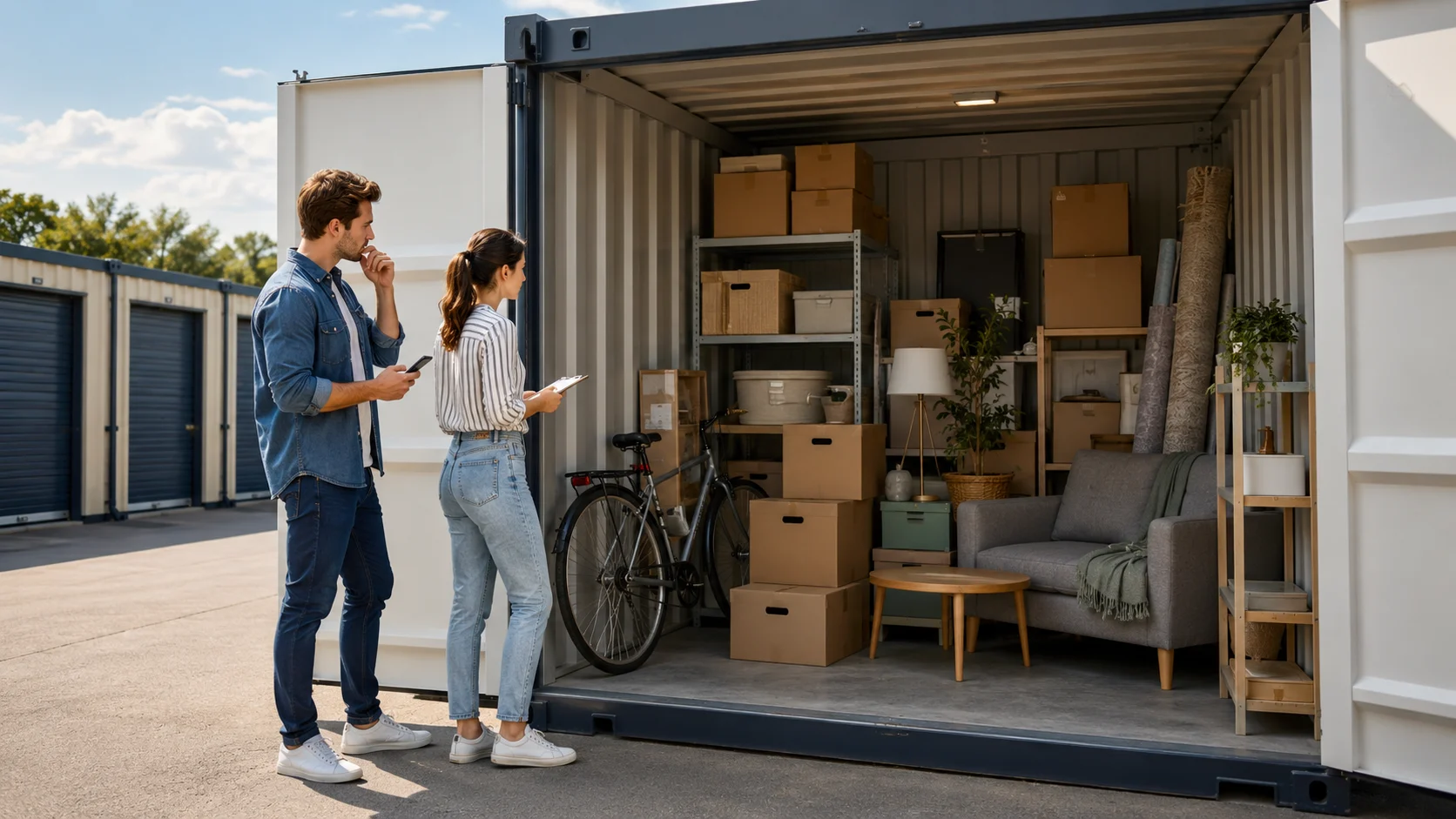 Wie viel Platz wird benötigt lagercontainer4you